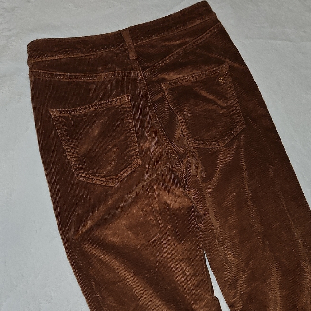 Pilcro Rust Corduroy Cuffed Pants - Picture 5 of 10